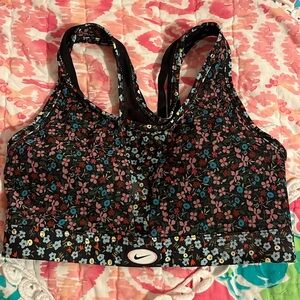Floral nike sports bra